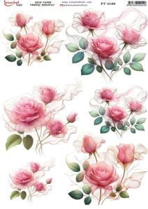 Pirinç Dekopaj Kağıdı 30x42cm PT-4188