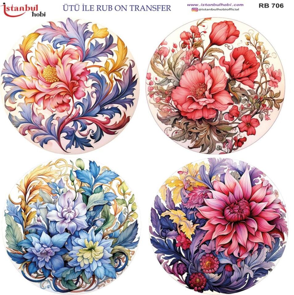 Ütü ile Rub On Transfer Kağıdı 30x30cm RB-706