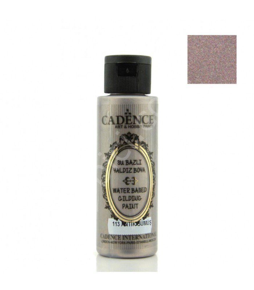 Cadence Su Bazlı Yaldız Boya 113 Antik Gümüş 70ML