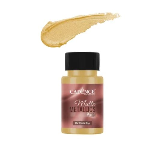 Cadence Mat Metalik Boya MMB05 Som Altın 50ml