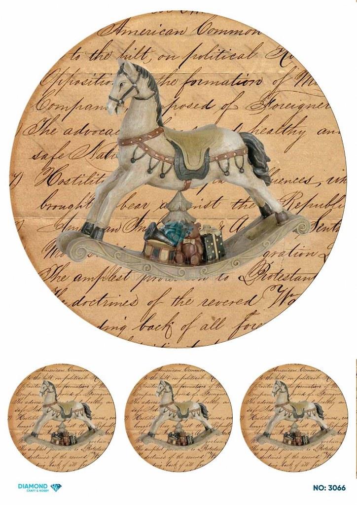 Diamond Pirinç Dekopaj Kağıdı - 3066