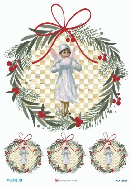 Diamond Pirinç Dekopaj Kağıdı - 3627