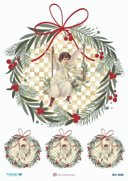 Diamond Pirinç Dekopaj Kağıdı - 3628