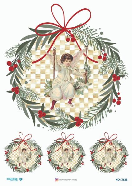 Diamond Pirinç Dekopaj Kağıdı - 3628