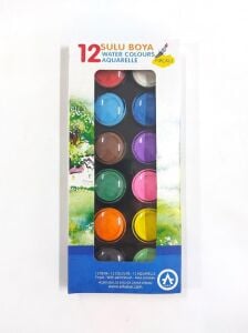 Sulu Boya Seti 12 Renk + Fırça