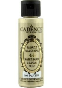 Cadence Su Bazlı Yaldız Boya 107 Platin 70ML