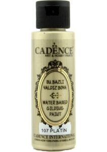Cadence Su Bazlı Yaldız Boya 107 Platin 70ML