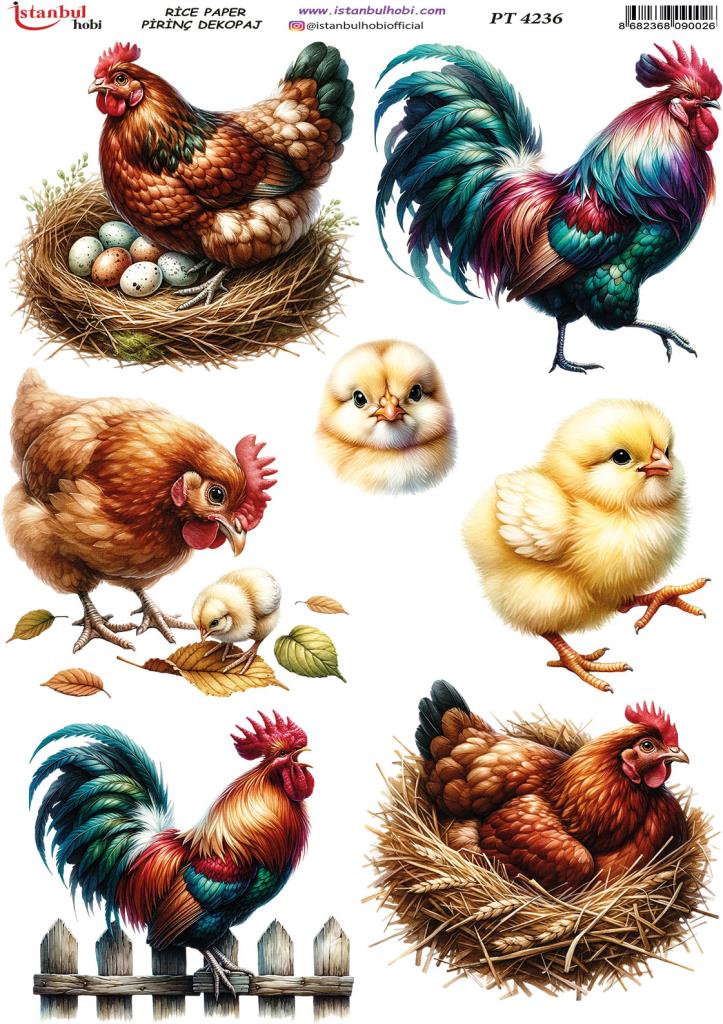 Pirinç Dekopaj Kağıdı 30x42cm PT-4236