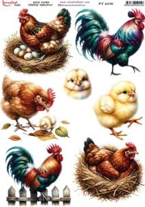 Pirinç Dekopaj Kağıdı 30x42cm PT-4236