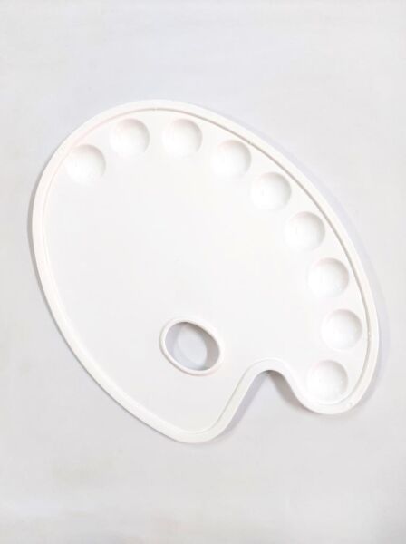 Plastik Büyük Palet Oval 28,5x21,5cm