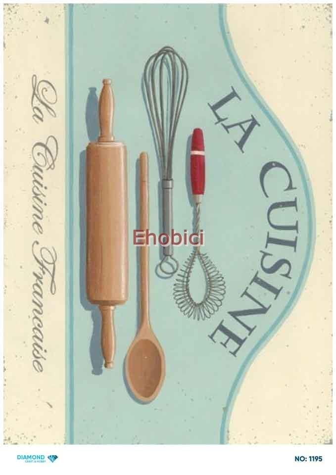 Diamond Pirinç Dekopaj Kağıdı - 1195