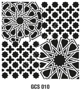 Cadence Grunge Duvar Stencil 45x45 - GCS-010