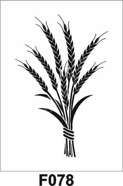 Çiçek Desen Stencil Şablon (21x30) F-078