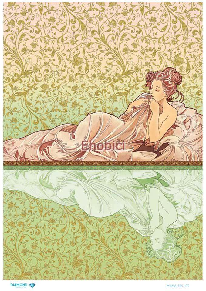 Diamond Pirinç Dekopaj Kağıdı - 197