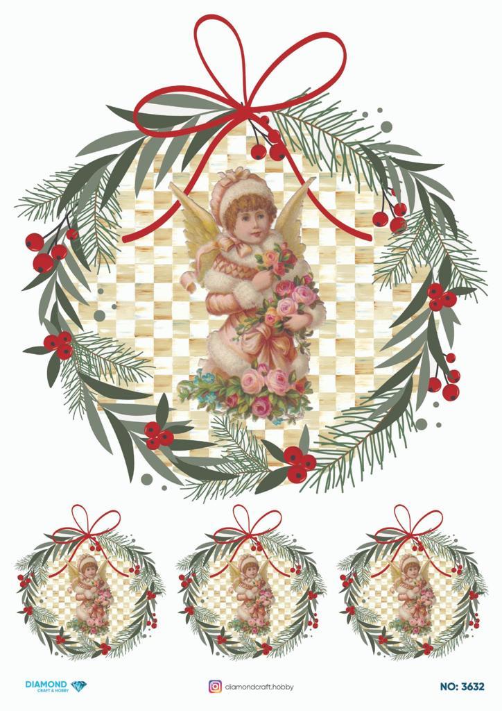 Diamond Pirinç Dekopaj Kağıdı - 3632