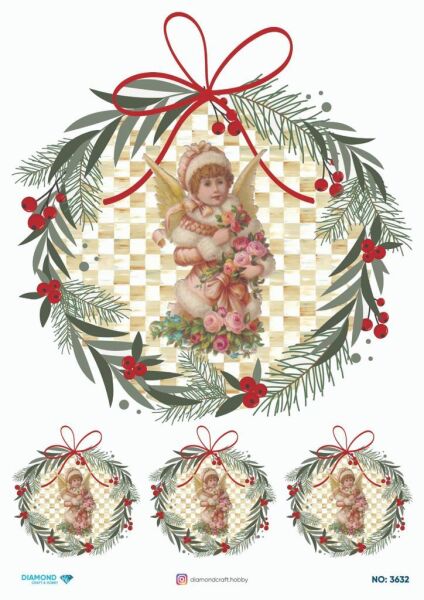 Diamond Pirinç Dekopaj Kağıdı - 3632