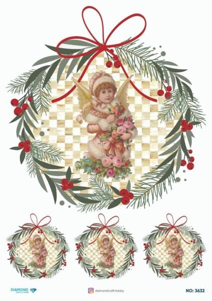 Diamond Pirinç Dekopaj Kağıdı - 3632