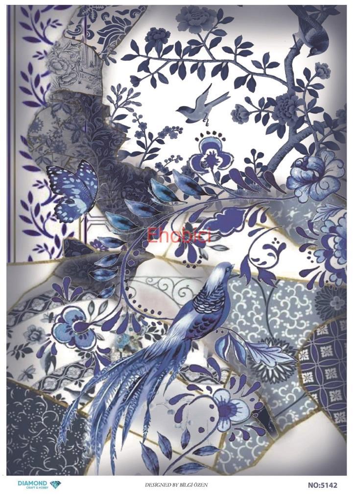 Diamond Pirinç Dekopaj Kağıdı - 5142