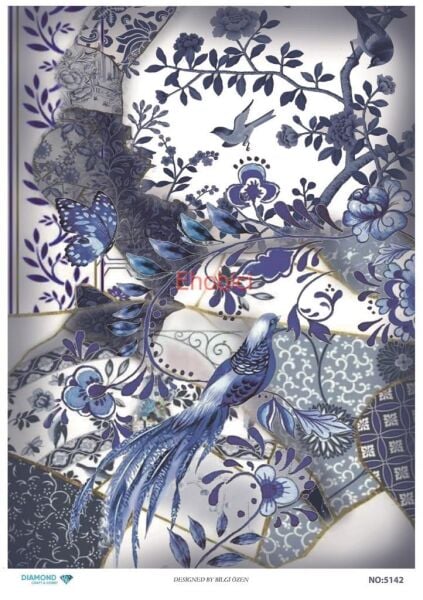 Diamond Pirinç Dekopaj Kağıdı - 5142