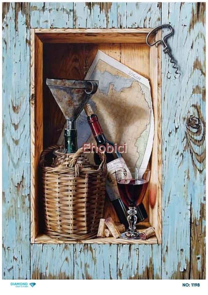 Diamond Pirinç Dekopaj Kağıdı - 1198