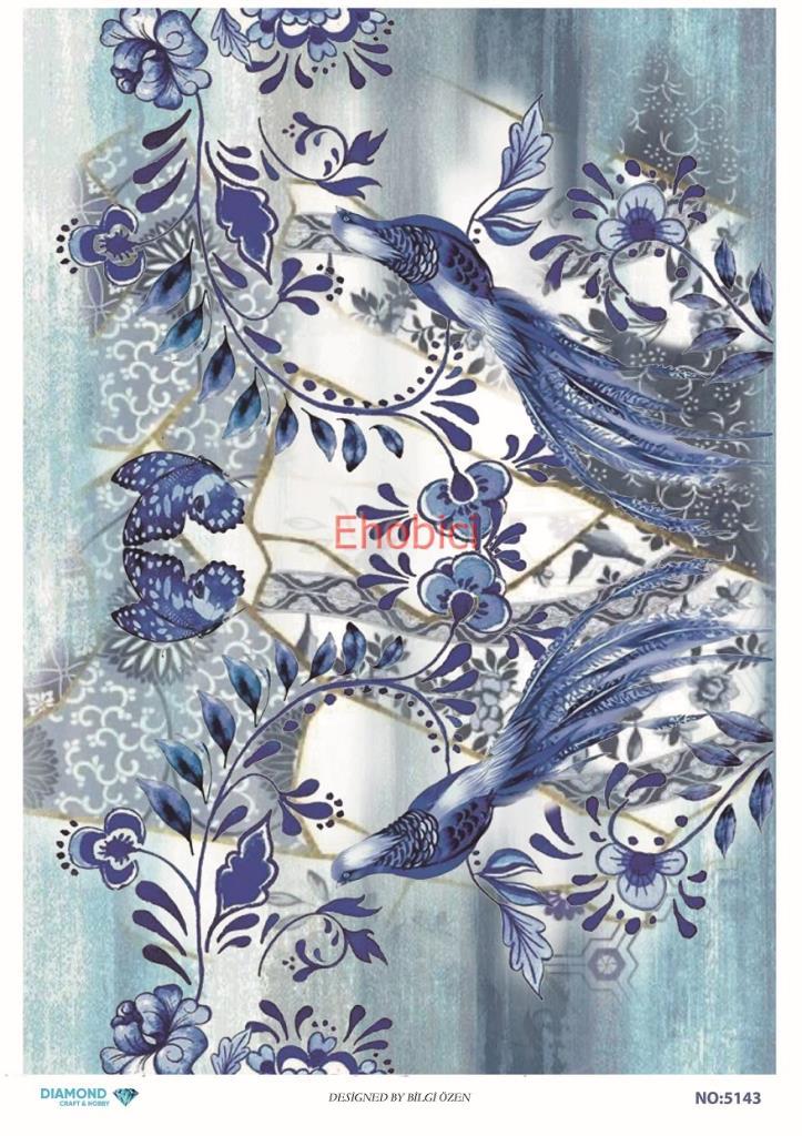 Diamond Pirinç Dekopaj Kağıdı - 5143