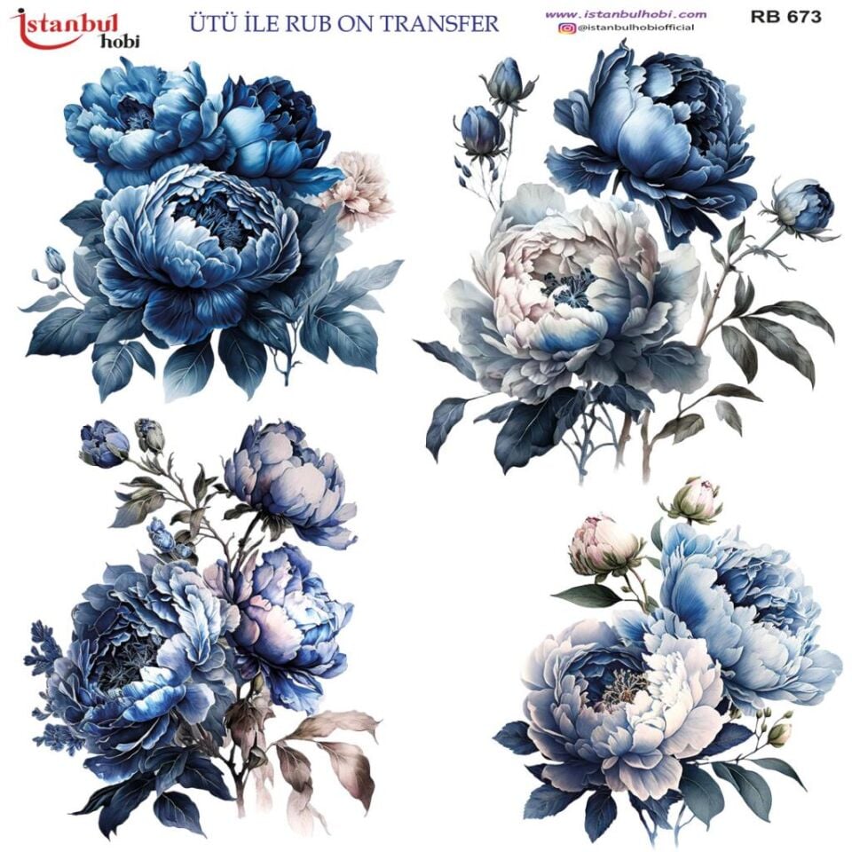 Ütü ile Rub On Transfer Kağıdı 30x30cm RB-673
