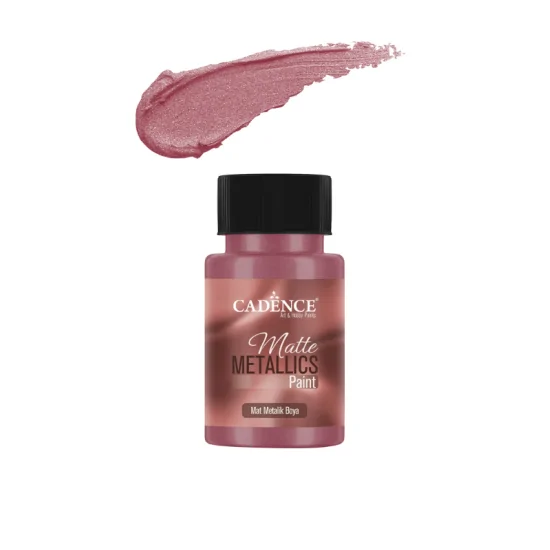 Cadence Mat Metalik Boya MMB12 Pembe Kahve 50ml
