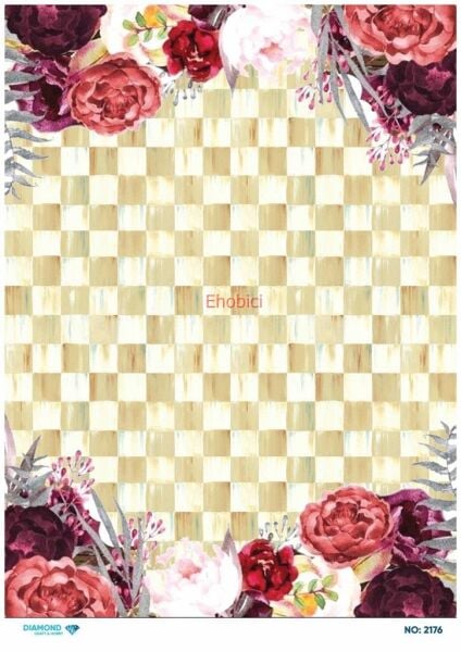 Diamond Pirinç Dekopaj Kağıdı - 2176