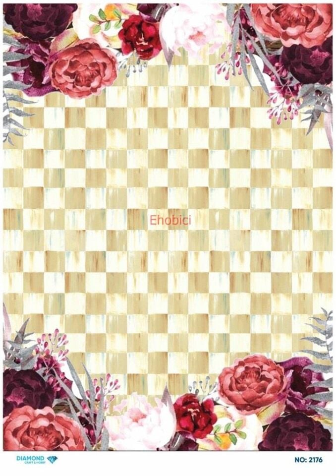 Diamond Pirinç Dekopaj Kağıdı - 2176