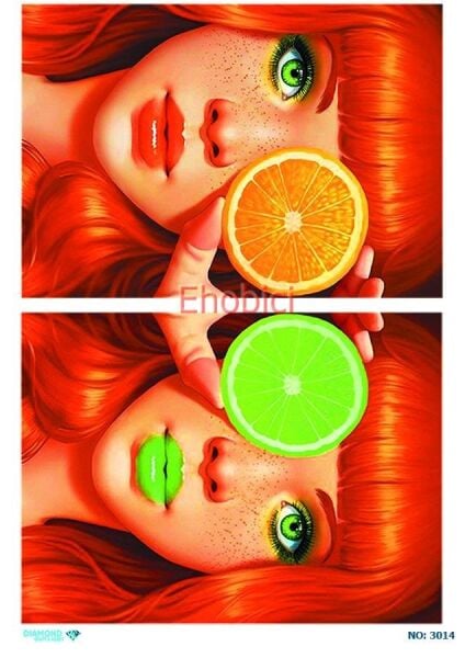 Diamond Pirinç Dekopaj Kağıdı - 3014