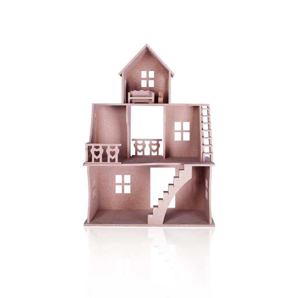 BARBİE EVİ MERDİVENLİ