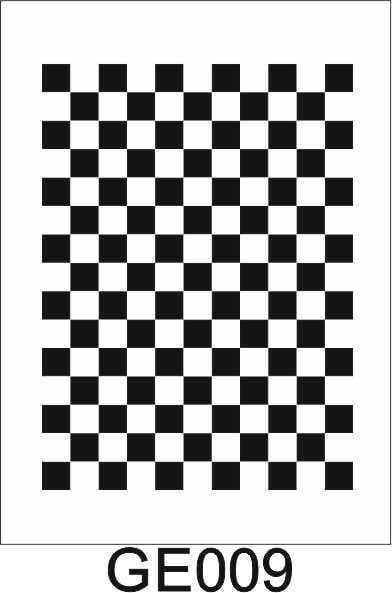 Geometrik Desenler Stencil Şablon (25x35) GE-009
