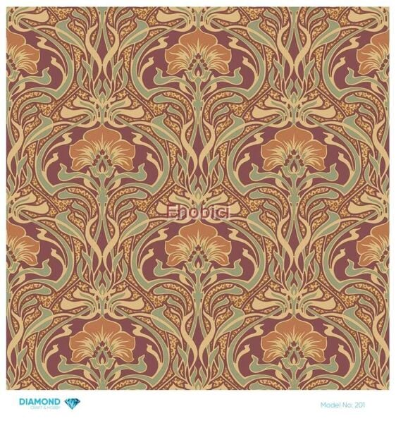 Diamond Pirinç Dekopaj Kağıdı - 201 - 30x30