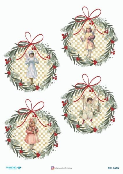 Diamond Pirinç Dekopaj Kağıdı - 3635