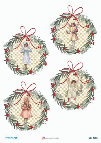 Diamond Pirinç Dekopaj Kağıdı - 3635