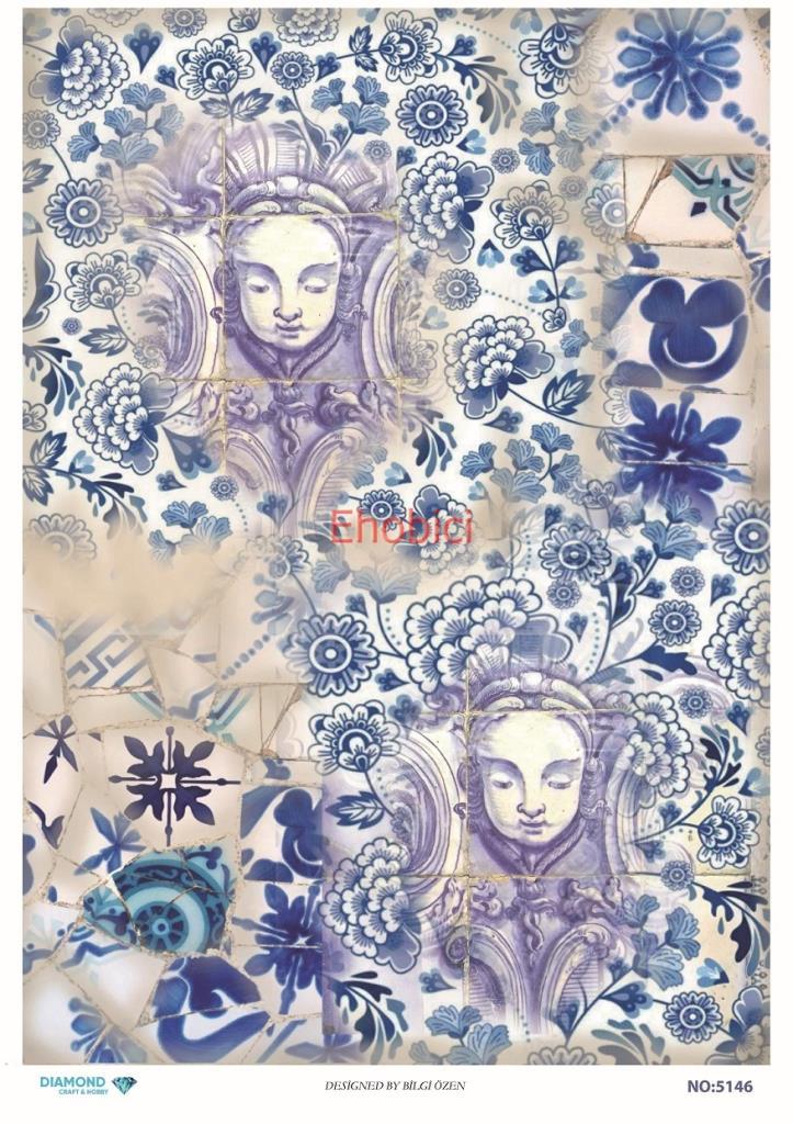 Diamond Pirinç Dekopaj Kağıdı - 5146