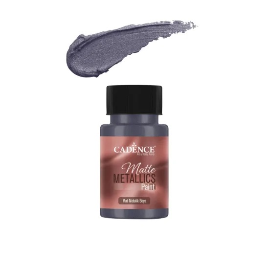 Cadence Mat Metalik Boya MMB15 Mor Mavi 50ml