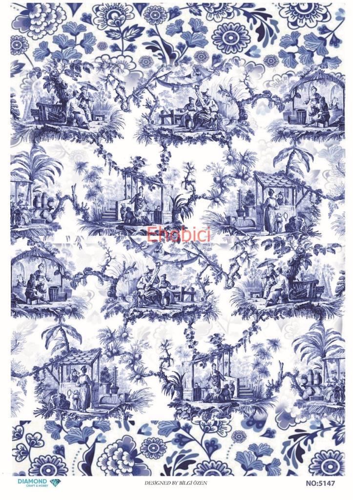 Diamond Pirinç Dekopaj Kağıdı - 5147