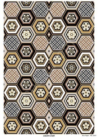 Lineart Pirinç Dekopaj Kağıdı Model - 2433