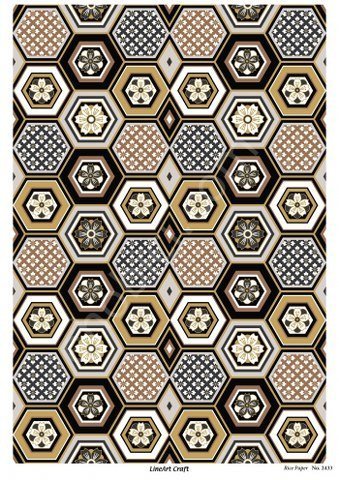 Lineart Pirinç Dekopaj Kağıdı Model - 2433