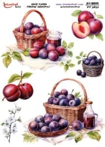 Pirinç Dekopaj Kağıdı 30x42cm PT-3831 Erik