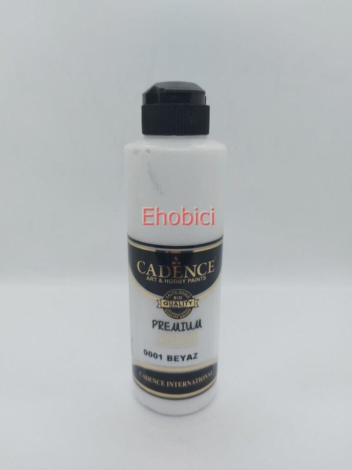 Cadence Akrilik Boya 250ML 0001 Beyaz Ahşap Boyası