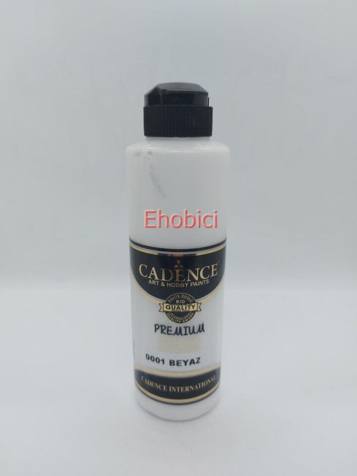 Cadence Akrilik Boya 250ML 0001 Beyaz Ahşap Boyası