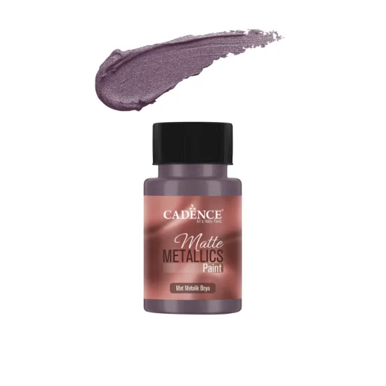 Cadence Mat Metalik Boya MMB16 Mürdüm 50ml