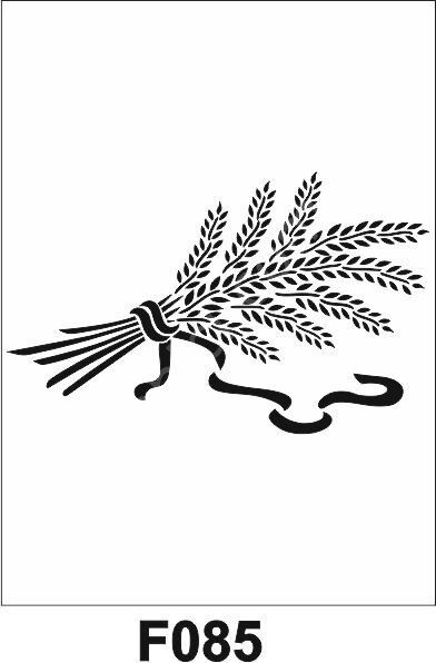 Çiçek Desen Stencil Şablon (21x30) F-085