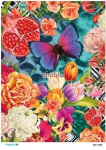 Diamond Pirinç Dekopaj Kağıdı - 1203