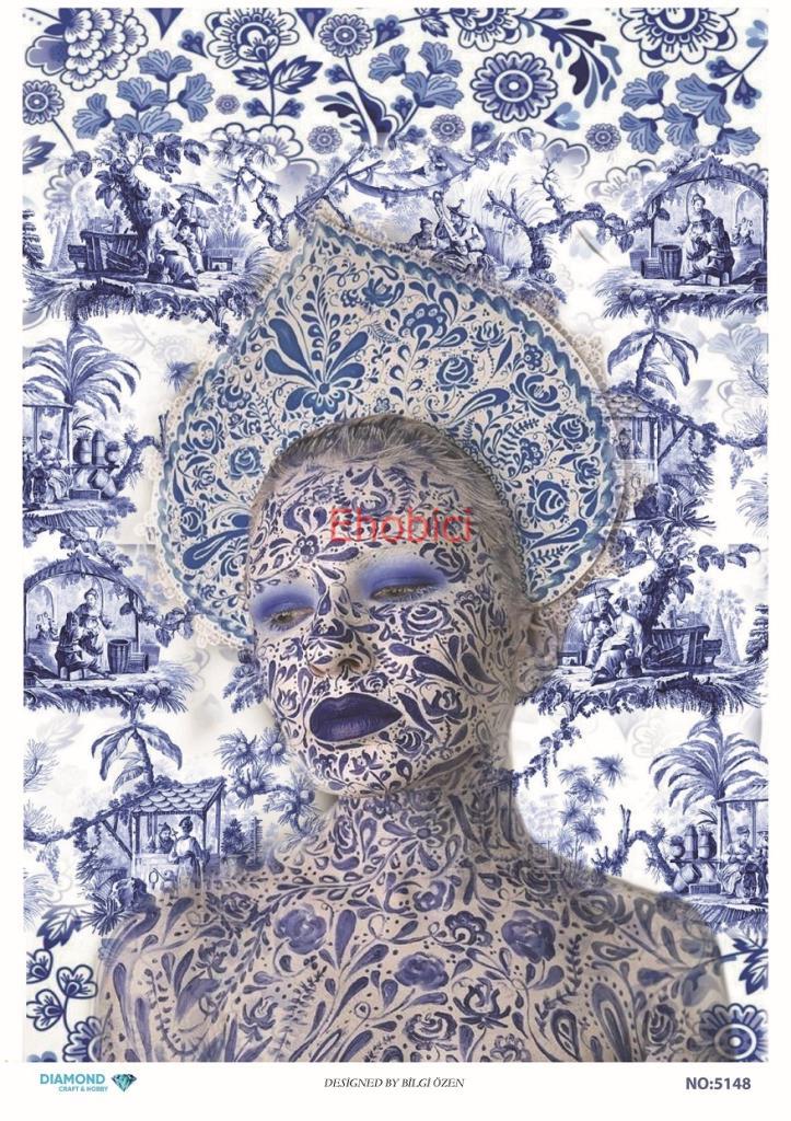 Diamond Pirinç Dekopaj Kağıdı - 5148