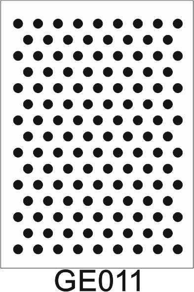 Geometrik Desenler Stencil Şablon (15x20) GE-011