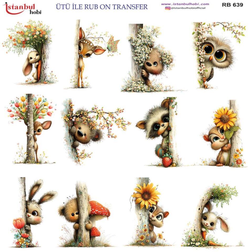 Ütü ile Rub On Transfer Kağıdı 30x30cm RB-639