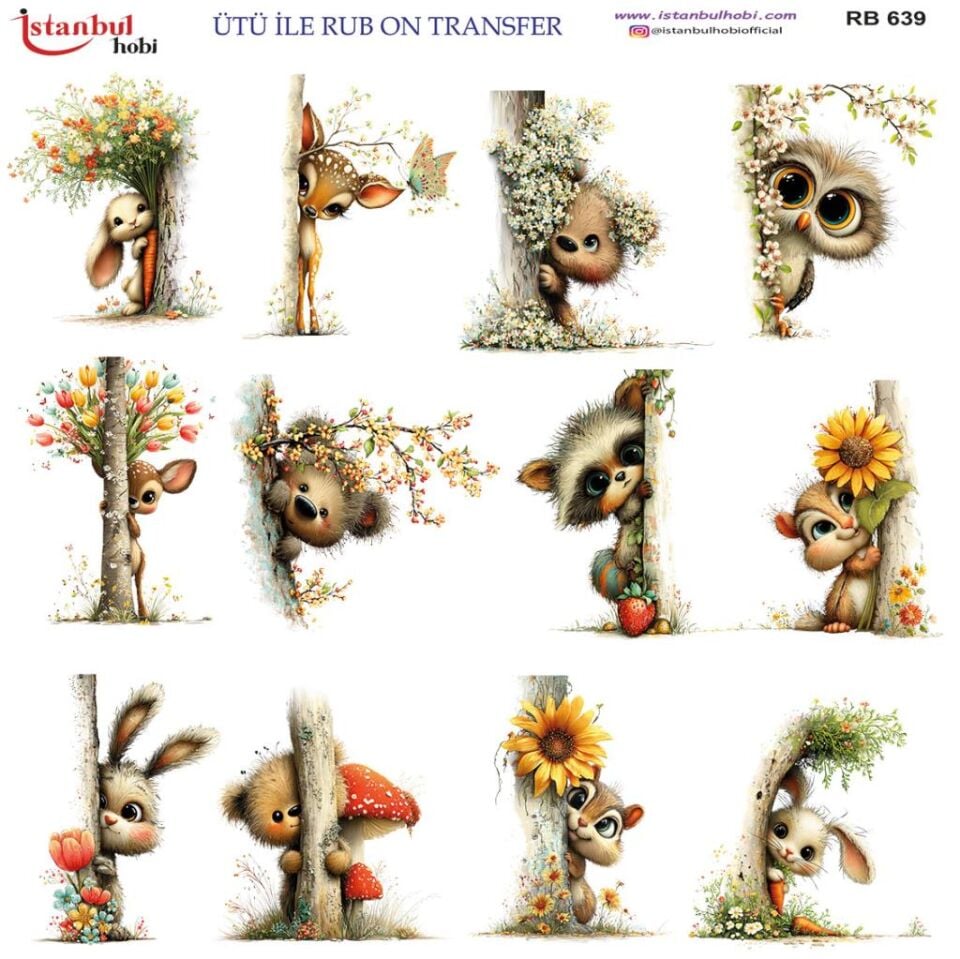 Ütü ile Rub On Transfer Kağıdı 30x30cm RB-639